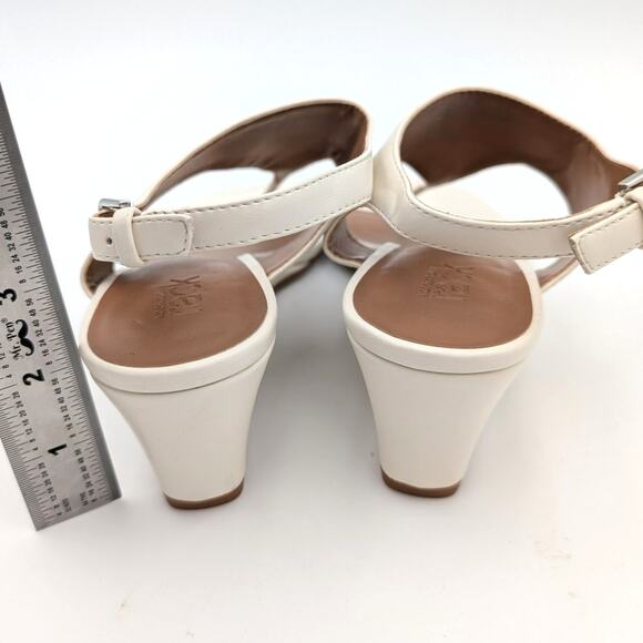 Nordstrom Rack Fonda Women's Ankle Strap Wedge Sandal Ivory Vanilla Size US7M - Picture 5 of 9